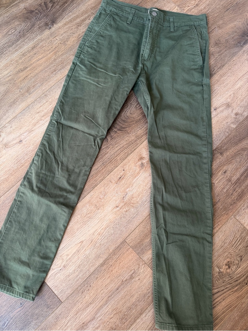 Levi's Olive Green Straight Chinos (W31, L32)